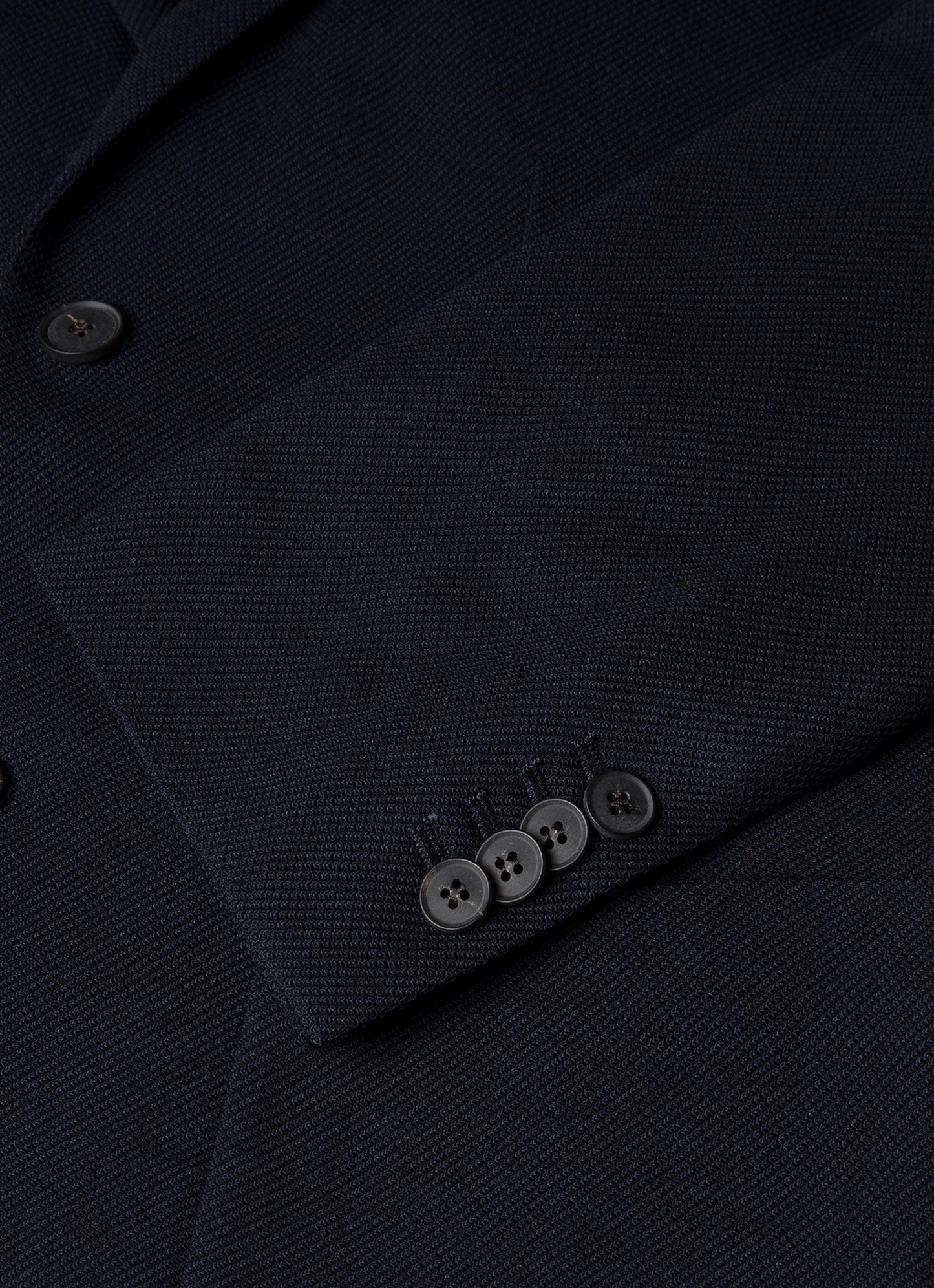 Men's Textured Wool Blazer in Navy