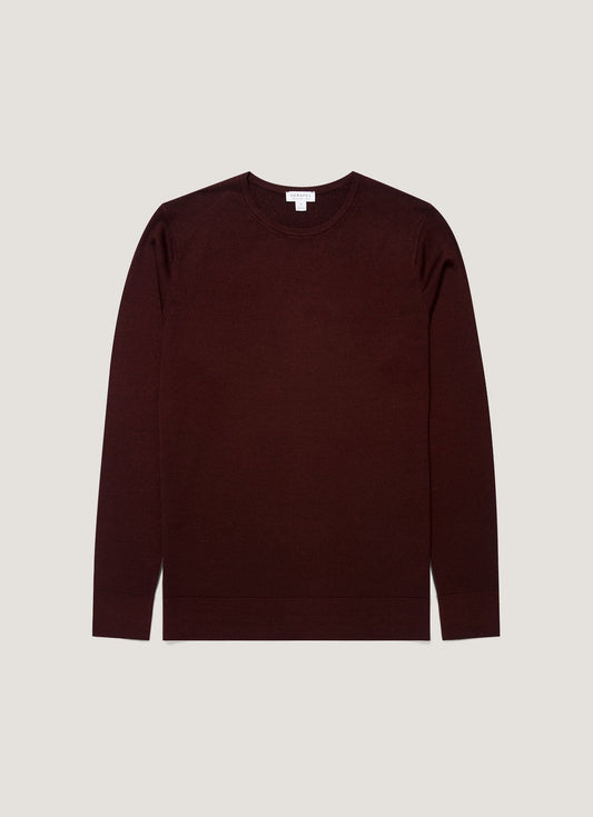 Men's Extra-Fine Merino Crew Neck in Bakelite