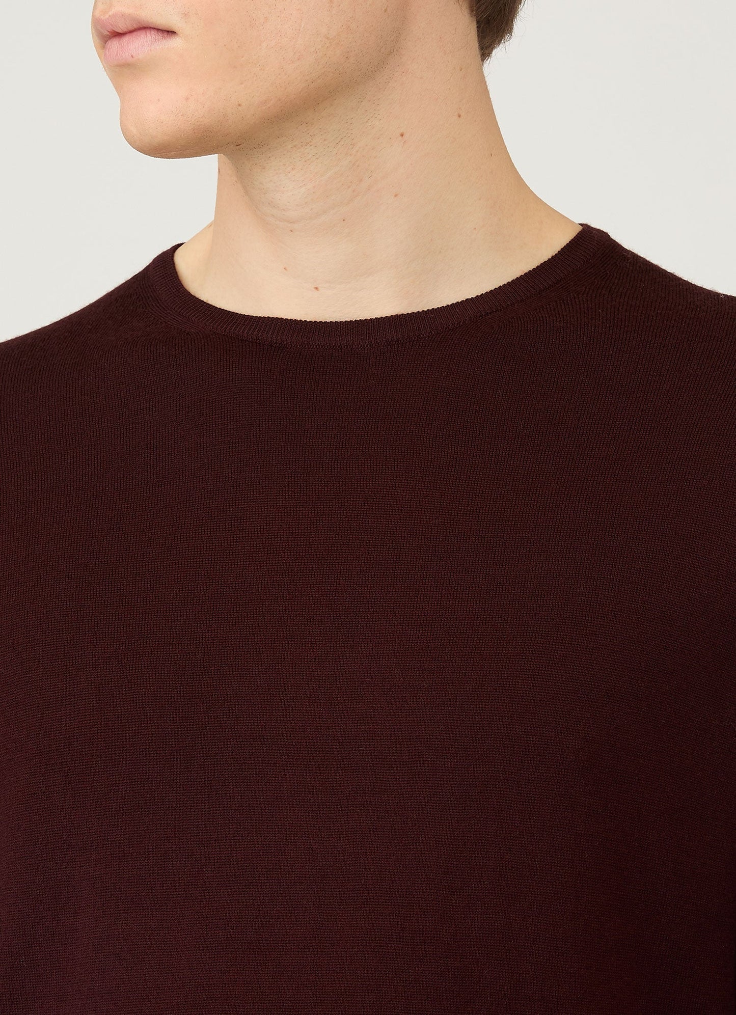 Men's Extra-Fine Merino Crew Neck in Bakelite