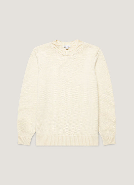 Men's Fisherman Jumper in Ecru