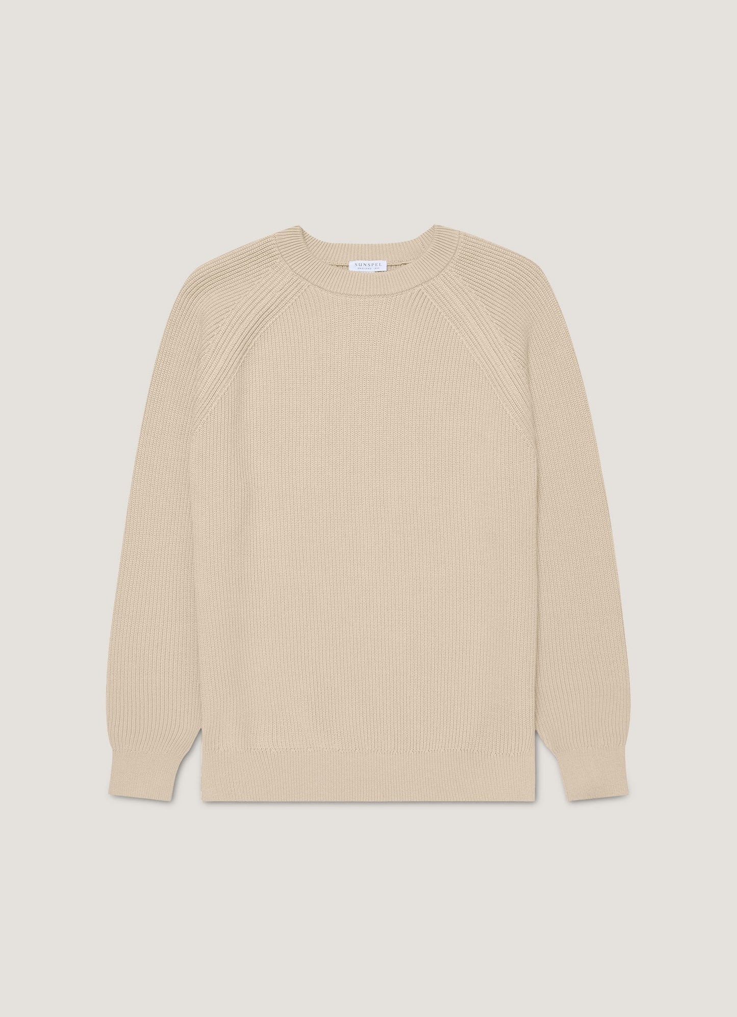 Men's Ribbed Jumper in Mink